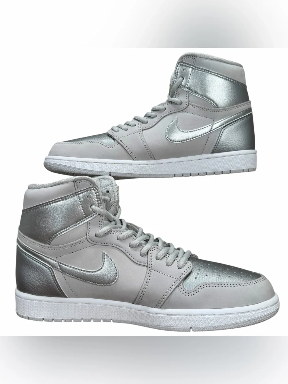 Air Jordan 1 High OG CO JP Neutral Gray Metallic Silver 2020 Sneakers Size 10